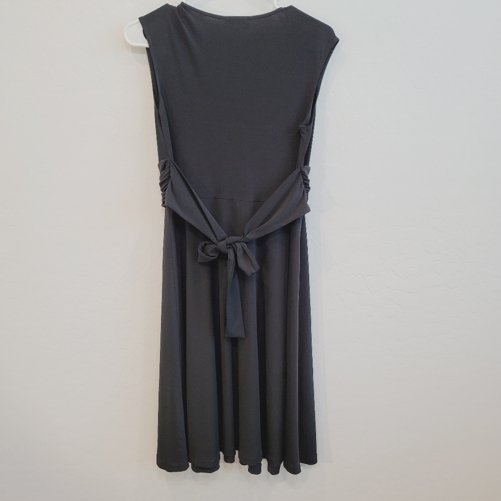 Mimi Maternity Black Sleeveless V-Neck Dress Women's Size Small Maternity - Picture 6 of 7